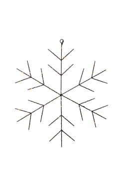 New Dekoration Niva snöflinga 56cm Julpynt