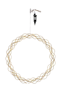 Star Trading Julpynt > Krans Curly 45cm