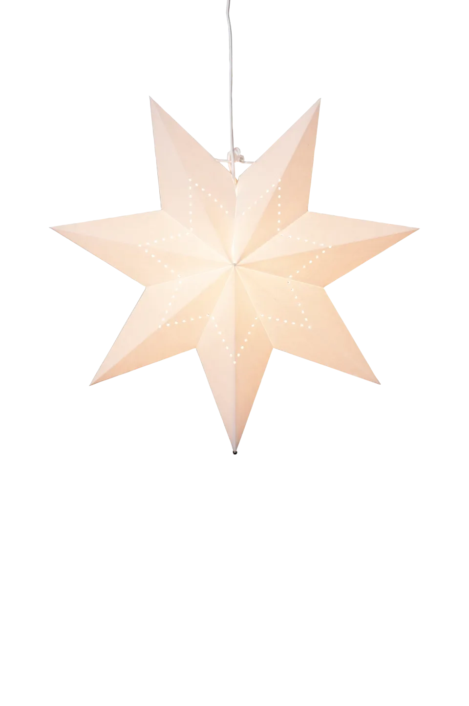 Clearance Pappersstjärna Lysa 45cm Julpynt|Julbelysning
