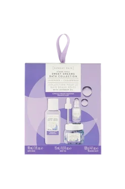 Hot Sleep Easy Giftset Sweet Dreams Bath Collection Soak Salts 120 gr - Body Oil 15 ml - Bath Soak 90 ml Kroppsvård