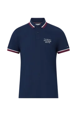 Tommy Hilfiger Pikéer > Pikétröja Rwb Coar/cuff Detai Reg Poo