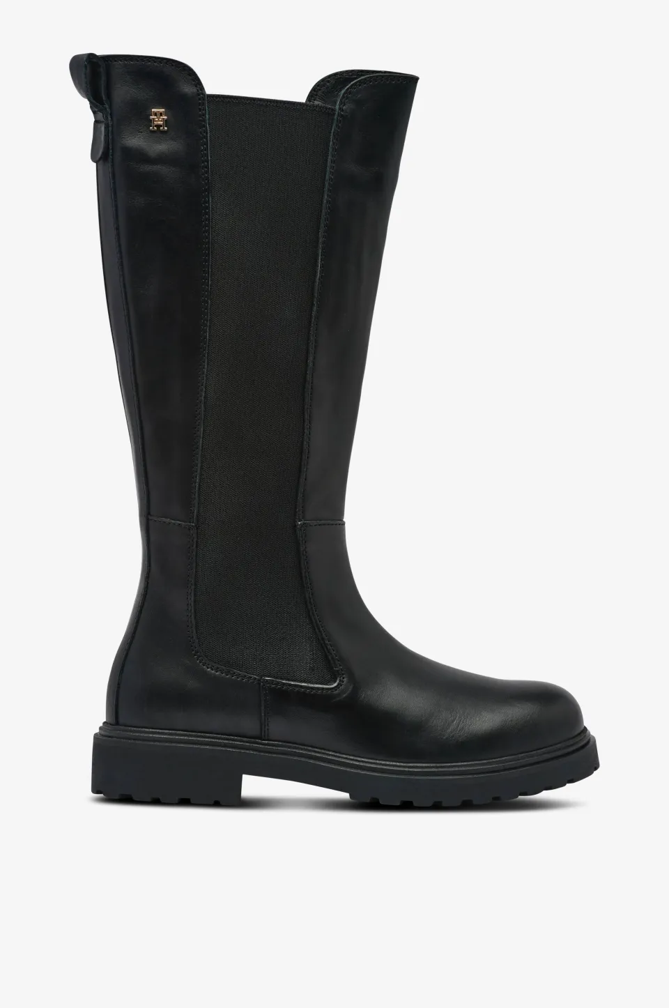 Tommy Hilfiger Stövlar > Stövlar TH Lthr Cleated Long Boot