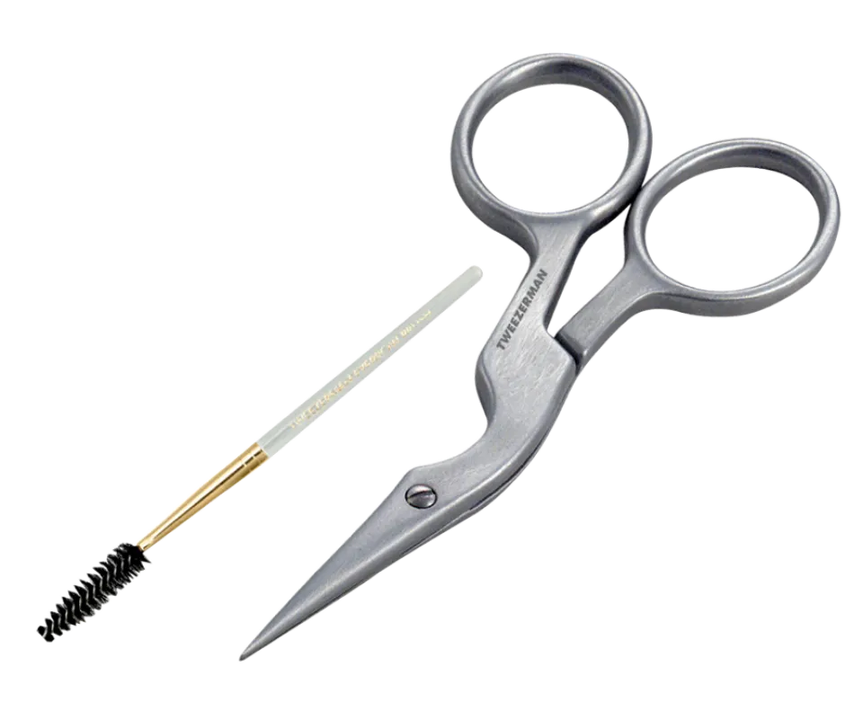 Tweezerman Makeup-Tillbehör > Brow Shaping Scissors & Brush