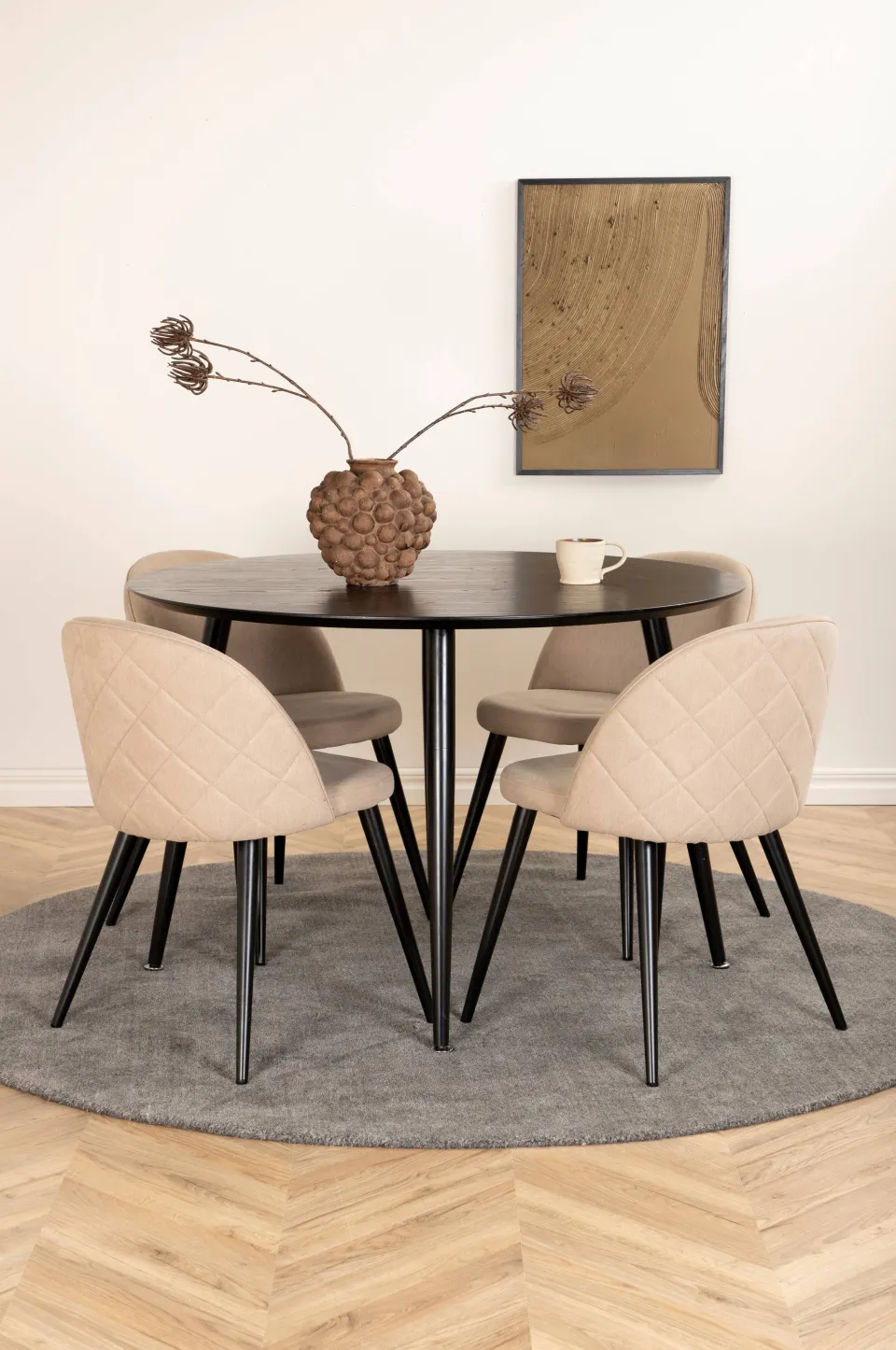 Venture Home Matgrupper > Matgrupp Dipp med 4 st matstolar Velvet Stitches