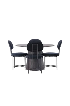 Clearance Matgrupp Lanzo med 4st stolar Stella Matgrupper