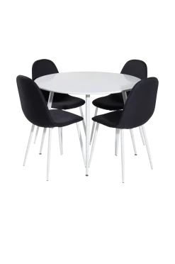 Venture Home Matgrupper > Matgrupp Plaza med 4st matstolar Polar