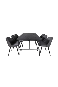 Venture Home Matgrupper > Matgrupp Uno med 6 st matstolar Velvet Stitches