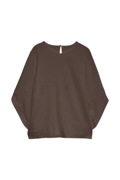 Hot Bu vAva 3/4 O-neck Top Wvn Skjortor & Blusar