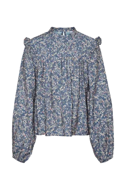 Hot Blus vmIris LS Crop Top Wvn Blusar