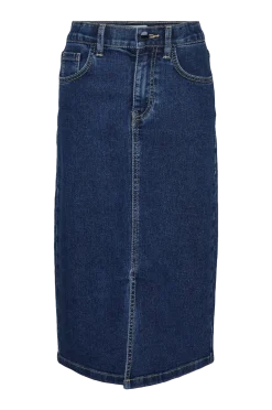 Vero Moda Girl Kjolar > Jeanskjol vmHeather Calf Denim Skirt Girl