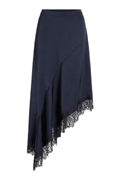 Vila Kjolar > Satinkjol viLea High Low Lace