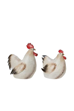 Outlet Rooster And Hen S/2 Påskpynt