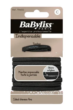 BaByliss Håraccessoarer|Håraccessoarer > Svart Snodd 9 st anti-glid