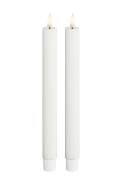 DeluxeHomeart Ljus & Doft > LED Taper Candle 2,2x24 cm 2 st