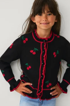 Collection Cardigan med körsbärsmönster Tröjor & Koftor