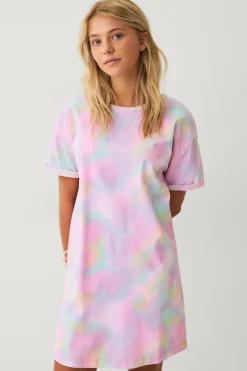 Ellos Sovkläder & Myskläder > Collection Nattlinne med tie dye-mönster