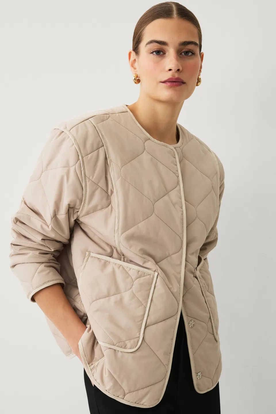Sale Coection Quitad jacka i overizeode Jackor & Kappor