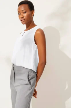 Discount Collection Ärmlös viskosblus Skjortor & Blusar