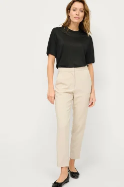 Online Collection Slacks i stretch med hög midja Byxor