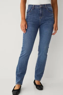 Ellos Jeans > Collection Smala stretchjeans med hög midja