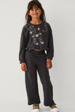 New Collection Sweatpants med vida ben Byxor & Leggings