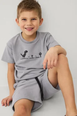 Ellos Barnset > Collection Sweatshirt + sweatshorts