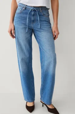 Ellos Jeans > Collection Vida jeans med knytskärp