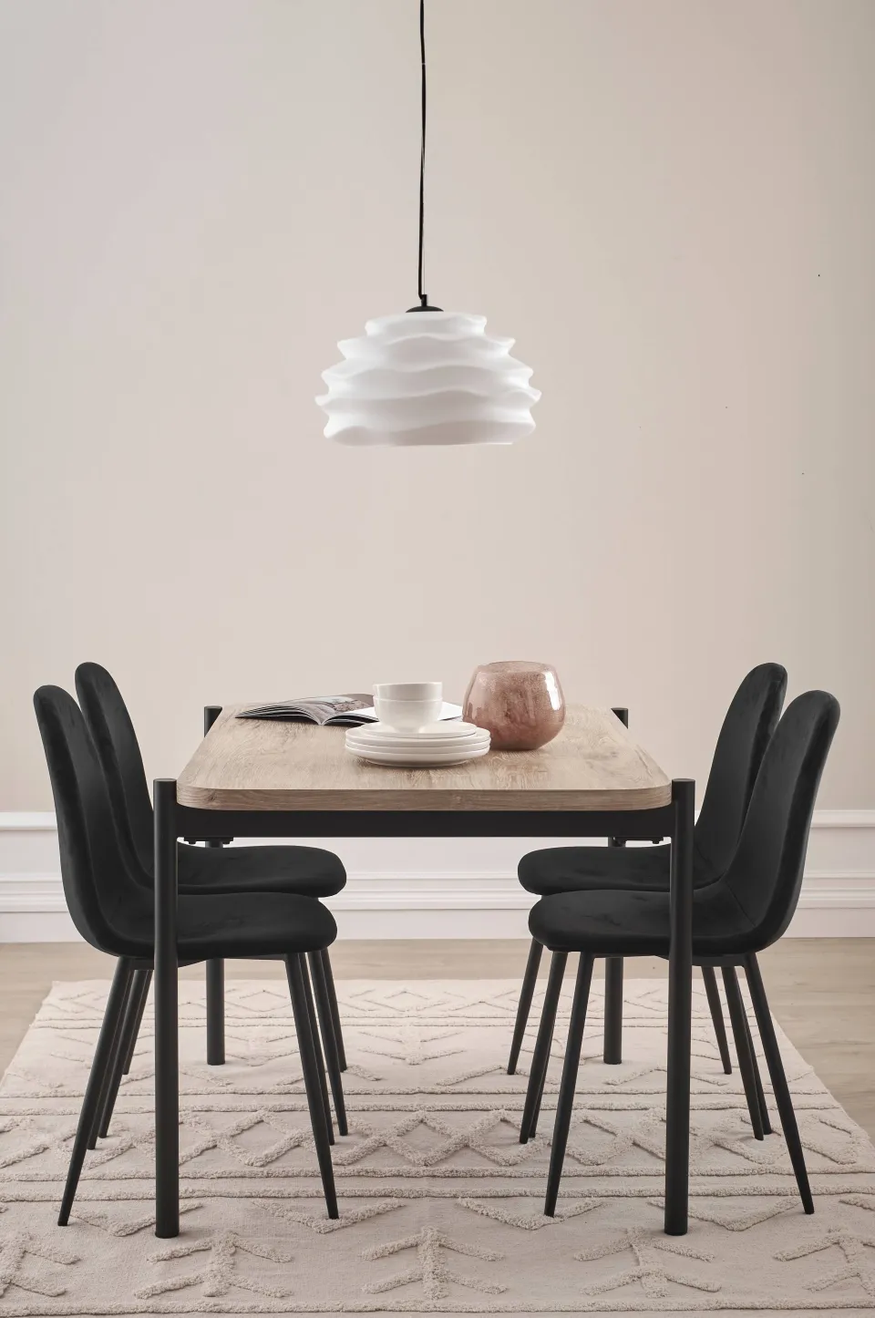Best Home Matgrupp Gilda med bord 120x80 cm + 4 stolar Matgrupper