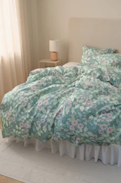 Clearance Home Påslakanset Maryam Flower i bomullspercale 2 eller 3 delar Påslakanset|Påslakan