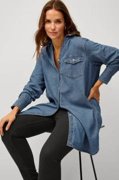 Clearance Pus coection ång jeansskjorta Skjortor & Blusar