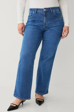 Ellos Jeans > Plus collection Vida jeans med hög midja