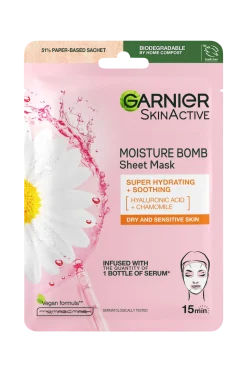 Garnier Skönhet|Ansiktsvård > Skinactive Moisture Bomb Super Hydrating & Soothing Sheet Mask For Sensitive Skin