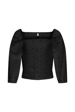 Best Blus kogPilea 3/4 Emb Anglaise Shirt Blusar