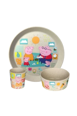 Koziol Barnvagnstillbehör|Mata & Trösta > Barn Set Connect Peppa Pig 3 delar