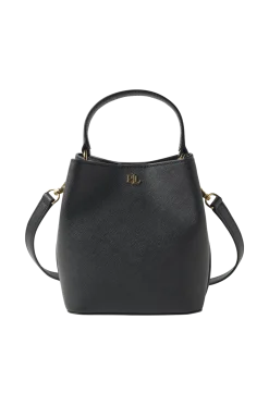 Lauren Ralph Lauren Väskor > Läderväska Crosshatch Leather-reese SM Bkt-bub-sma