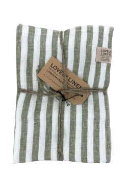 Lovely Linen Kökstextilier > Kökshandduk Misty i tvättat lin