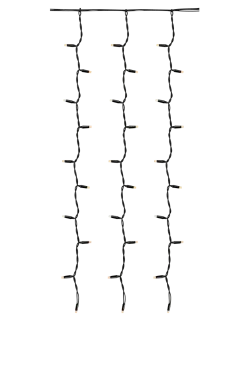 Online Gardin Chrissline 1x1,5m 100L LED Original Extra Ljusslingor