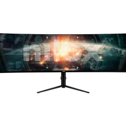 Best Bildskärm 49" Super Ultra-wide Curved Gaming IPS DQHD 144Hz 1ms Datortillbehör
