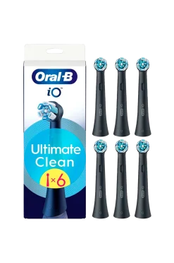 Clearance Borsthuvud iO Ultimate Clean Black 6-pack Tandvård